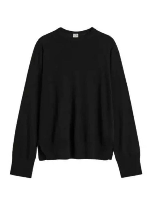 Crew neck silk cashmere knit 243 WRT0346 YA0084 001 - TOTEME - BALAAN 1