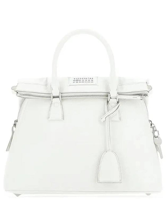 5AC Medium Tote Bag White - MAISON MARGIELA - BALAAN 1