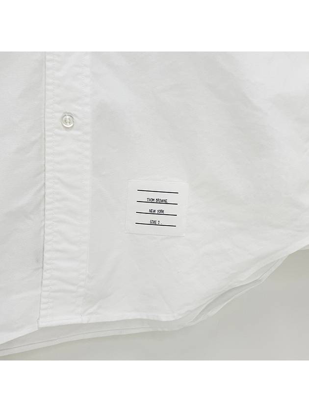 Armband Oxford Long Sleeve Shirt White - THOM BROWNE - BALAAN 5