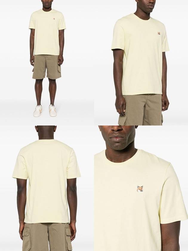 Fox Head Patch Classic Short Sleeve T-Shirt Yellow - MAISON KITSUNE - BALAAN 3