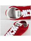 Plum suede low top sneakers Scarlett - MIU MIU - BALAAN 5