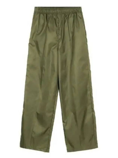 Re-Nylon Trousers Straight Pants Green - PRADA - BALAAN 2