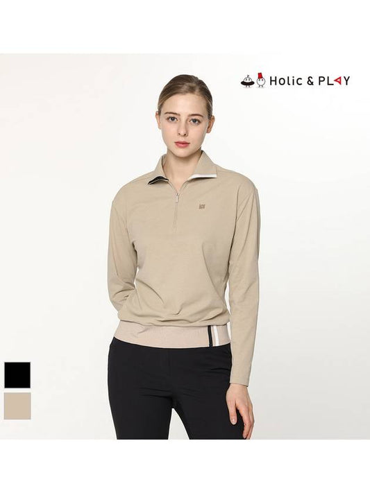 Sweatshirt Half Zip Up Eri Color T-ShirtHE1WTS005 - HOLIC&PLAY - BALAAN 2