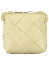 Cassette Intrecciato Mini Shoulder Bag Yellow - BOTTEGA VENETA - BALAAN 1