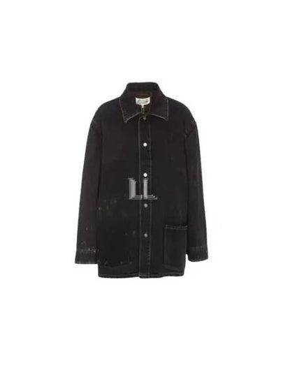 Single Breasted Denim Jacket Black - MAISON MARGIELA - BALAAN 2