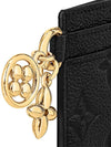 LV Charm Monogram Empreinte Leather Card Wallet Black - LOUIS VUITTON - BALAAN 5