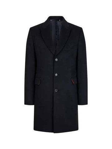 Peaked Lapel Cashmere Wool Coat Black 270443 - PAUL SMITH - BALAAN 1