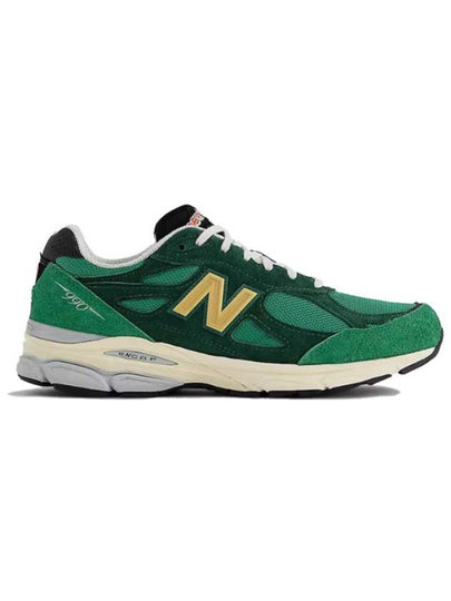 990v3 Low Top Sneakers Gold Green - NEW BALANCE - BALAAN 2