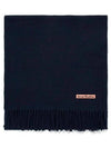 Wool Fringe Scarf Navy - ACNE STUDIOS - BALAAN 2