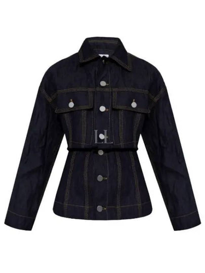 Metallic Denim Jacket Blue - BOTTEGA VENETA - BALAAN 2