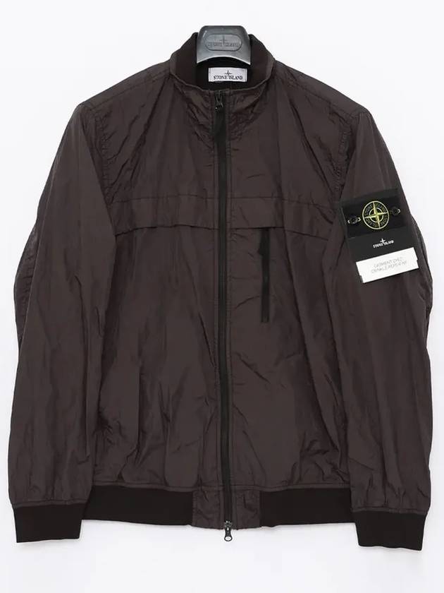 Compass Badge Pleated Windbreaker Grey - STONE ISLAND - BALAAN 3