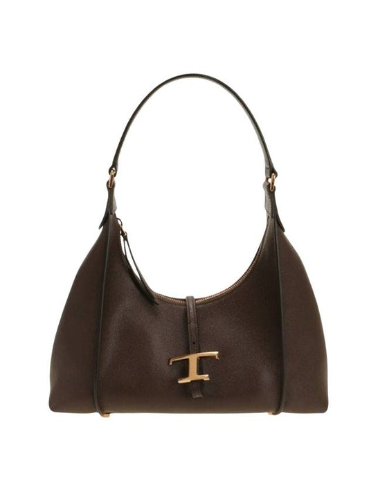 T Timeless Calf Leather Small Shoulder Bag Brown - TOD'S - BALAAN 1