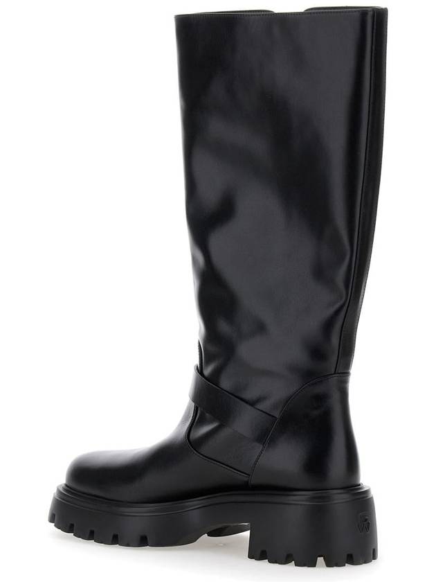 Emerson Moto Long Boots Black - STUART WEITZMAN - BALAAN 4