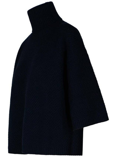 Fabiana Filippi Blue Wool Blend Turtleneck Sweater - FABIANA FILIPPI - BALAAN 2