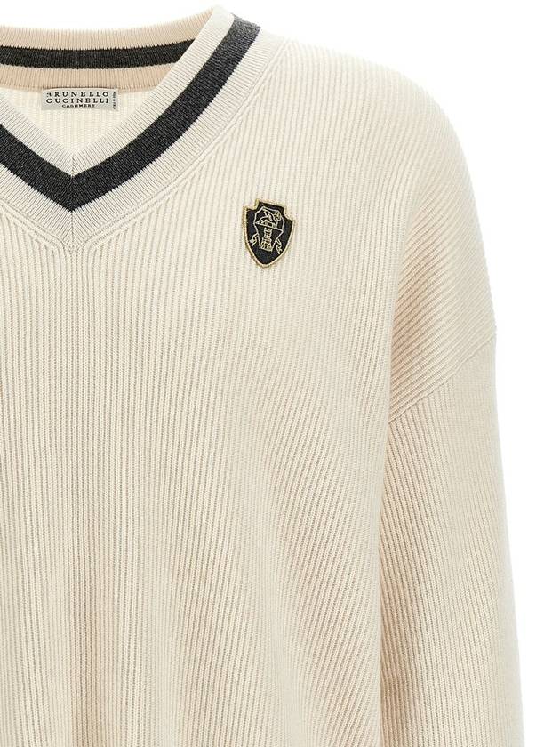 Sweater M12192602 CUH69 BUTTER - BRUNELLO CUCINELLI - BALAAN 4