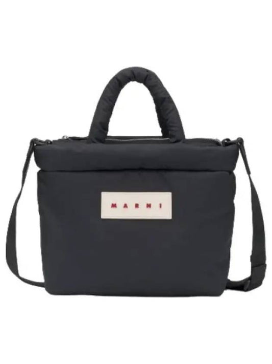 nylon tote bag black handbag - MARNI - BALAAN 1