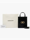 Mini Tote Bag Black - SALVATORE FERRAGAMO - BALAAN 4