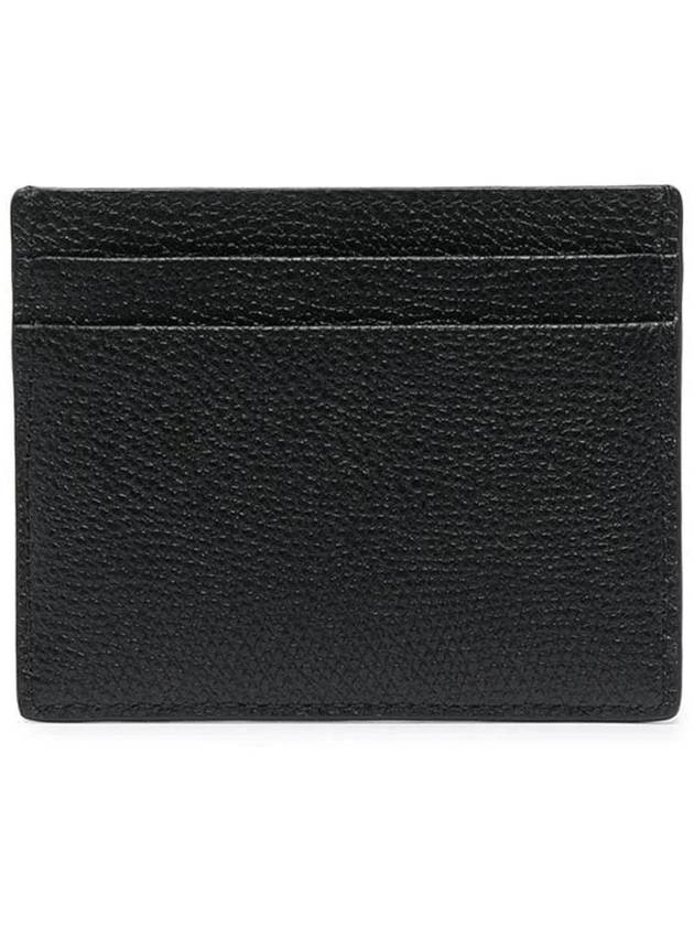 V Logo Signature Card Wallet Black - VALENTINO - BALAAN 4