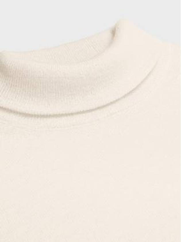 Triomphe Embroidered Turtleneck Sleeveless Off-White - CELINE - BALAAN 3