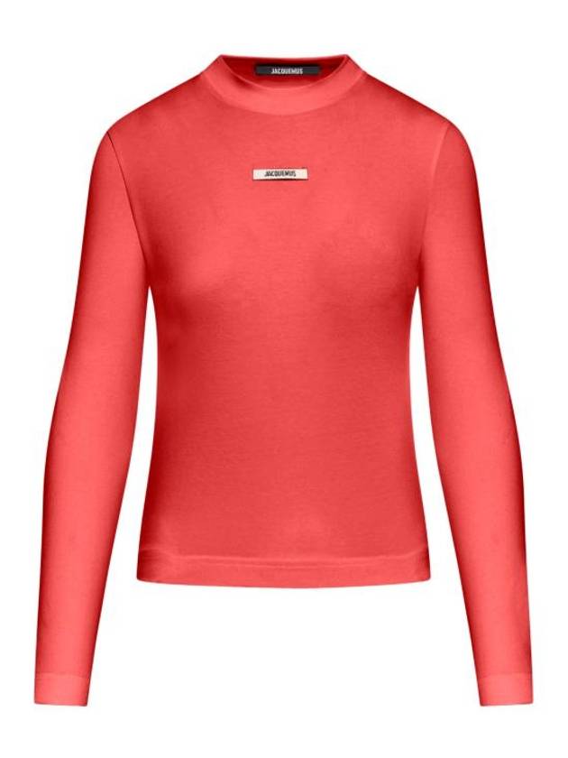 Le Gros Grain Manches Long Sleeve T-Shirt Dark Red - JACQUEMUS - BALAAN 1