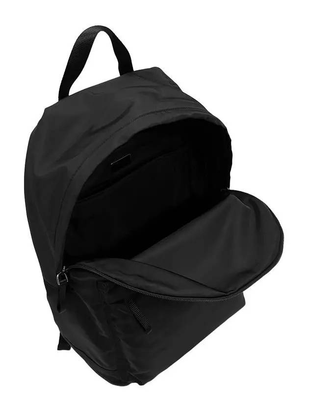 Triangle Logo Nylon Backpack Black - PRADA - BALAAN 7