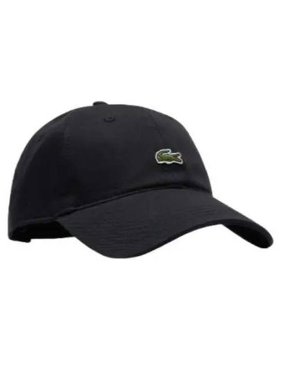 Organic Cotton Twill Ball Cap Black - LACOSTE - BALAAN 2