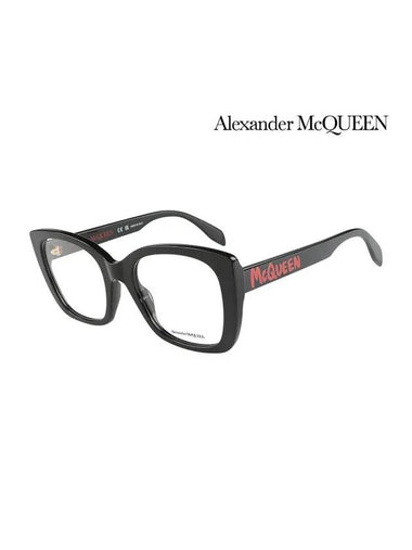 Eyewear Square Acetate Eyeglasses Black - ALEXANDER MCQUEEN - BALAAN 1