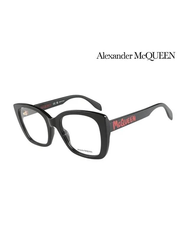 Eyewear Square Acetate Eyeglasses Black - ALEXANDER MCQUEEN - BALAAN 3