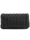 Matelasse Nappa Leather Logo Mini Bag Black - MIU MIU - BALAAN 4