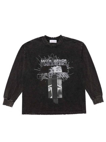 Unisex SA Veil Eye Printing Washing Sweatshirt - SMITH ARMOR - BALAAN 1