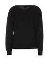 Boke Flower Crest Embroidered Wool Knit Top Black - KENZO - BALAAN 3