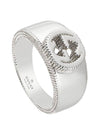 Interlocking G Ring Silver YBC479228001 - GUCCI - BALAAN 1