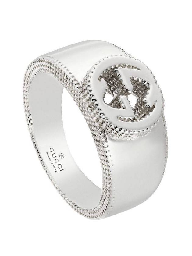 Interlocking G Ring Silver YBC479228001 - GUCCI - BALAAN 1