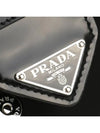 Re-Nylon Leather Shoulder Bag Black - PRADA - BALAAN 8