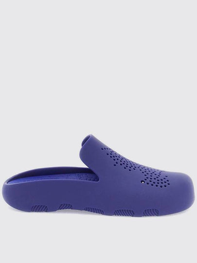 Stingray Perforated Slippers Blue - BURBERRY - BALAAN 2