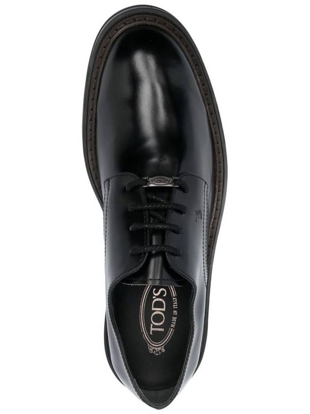 Lace-Up Leather Derby Black - TOD'S - BALAAN 5