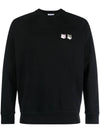 Monochrome Fox Head Patch Classic Sweatshirt Black - MAISON KITSUNE - BALAAN 2