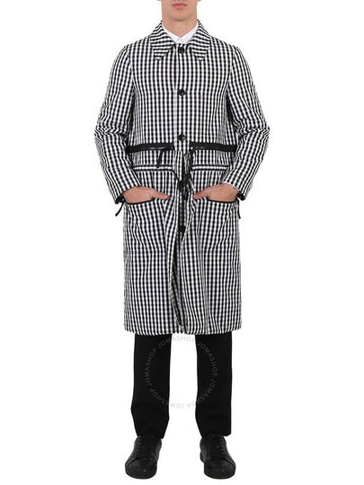 pattern technical wool single coat black - BURBERRY - BALAAN 2