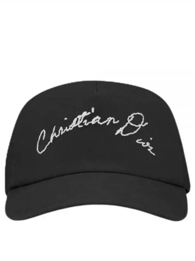 Handwritten Base Ball Cap Black - DIOR - BALAAN 2