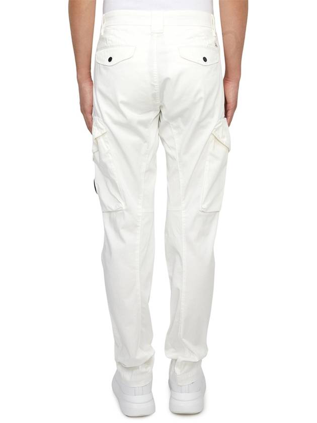 Men's Cargo Straight Pants White - CP COMPANY - BALAAN 4