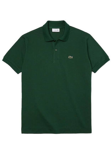 Men's Logo Classic Fit Cotton Short Sleeve Polo Shirt Green - LACOSTE - BALAAN 1