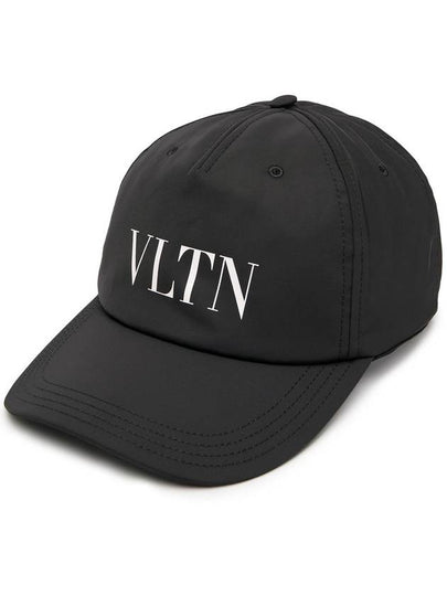 Logo Printed Nylon Ball Cap Black - VALENTINO - BALAAN 2