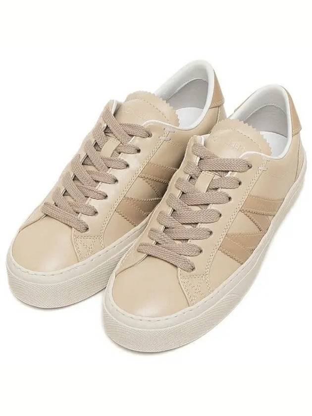 Monaco M Low-Top Sneakers Beige - MONCLER - BALAAN 2