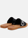 Woody Logo Canvas Strap Flat Mule Black - CHLOE - BALAAN 4