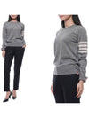 4-Bar Merino Jumper Wool Knit Top Light Grey - THOM BROWNE - BALAAN 3