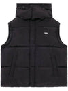 W Rolfys Sl Recycled Nylon Taslan Down Vest Black - DIESEL - BALAAN 1