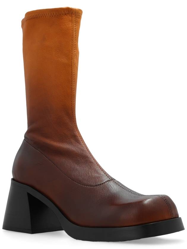 Miista ‘Elke’ Heeled Ankle Boots In Leather, Women's, Brown - MIISTA - BALAAN 4