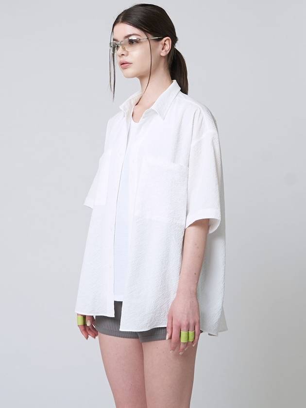 AU41SH03 Half sleeve shirt_White - ATHPLATFORM - BALAAN 4