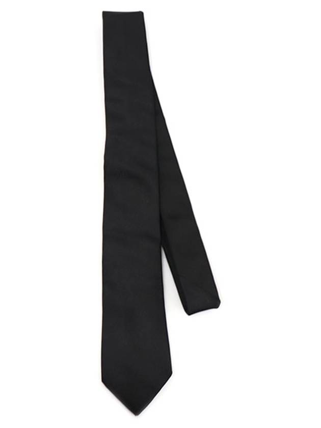 100 Silk Black Slim UNIFORM Tie - GIVENCHY - BALAAN 4