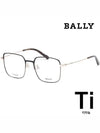 Titanium Glasses Frame BY5063H 005 Metal Frame Men Women Square - BALLY - BALAAN 1